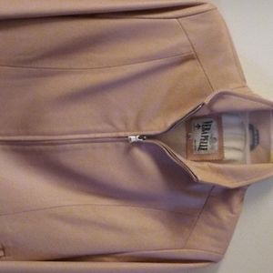 Vera Pelle soft pink leather jacket